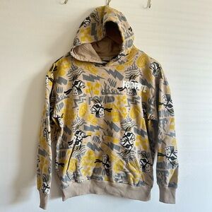 Kids Hoodie - Yellow and Tan